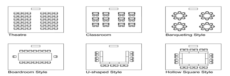 Premier Hotel CONFERENCES SET UP STYLES